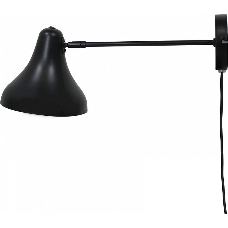 Foto van Dyberg larsen wandlamp tokyo led 42 cm e27 staal 60w zwart