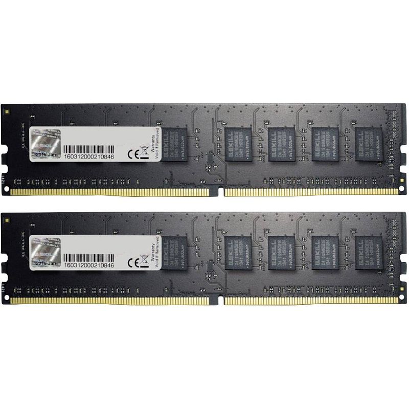 Foto van G.skill value werkgeheugen voor desktop ddr4 16 gb 2 x 8 gb 2400 mhz 288-pins dimm f4-2400c17d-16gnt