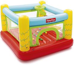 Foto van Bestway fisher price springkussen met ballen 175 x 173 cm