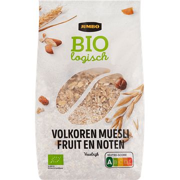 Foto van Jumbo biologisch volkoren muesli fruit en noten 500 g