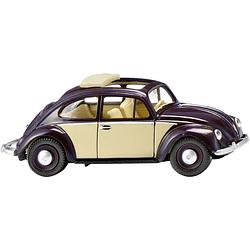 Foto van Wiking 0794 33 h0 volkswagen kever 1200 met vouwdak - chocolade-bruin/ivoor