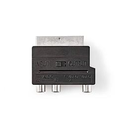 Foto van Nedis scart-adapter - cvgb31902bk - zwart