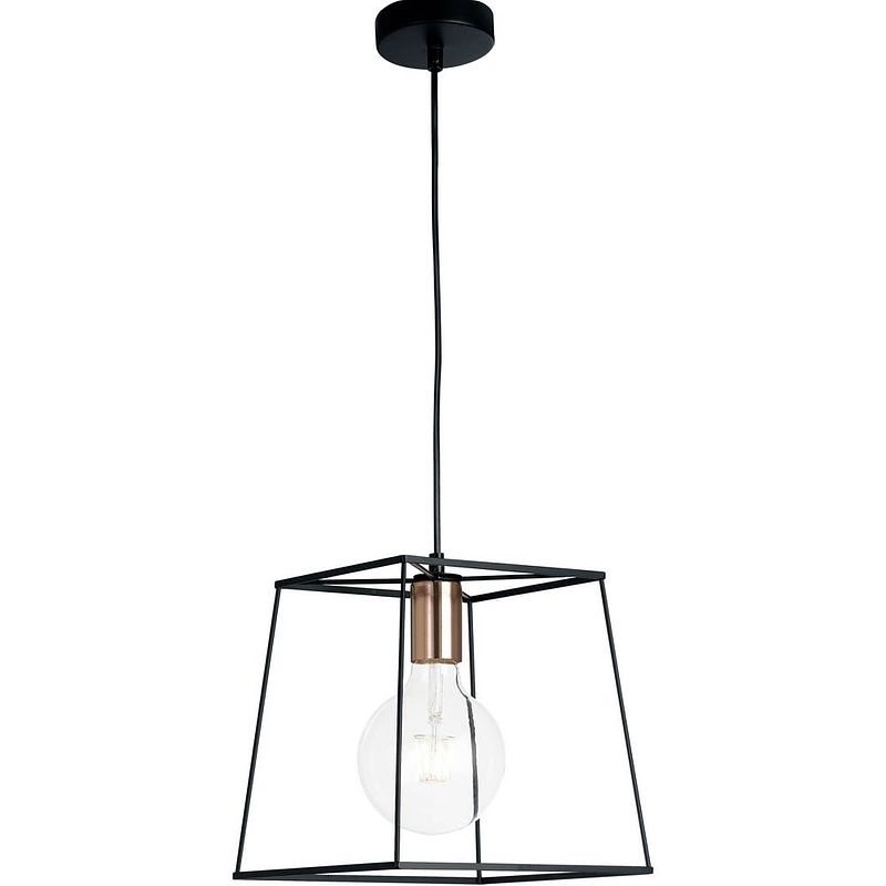 Foto van Eco-light i-harlem-l-s1 i-harlem-l-s1 hanglamp e27 zwart