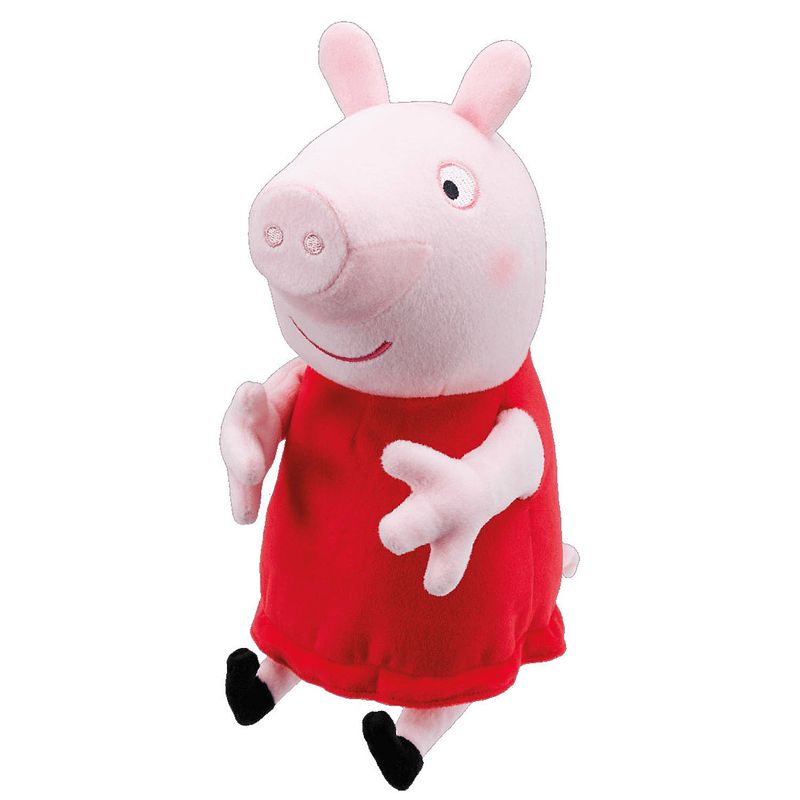 Foto van Nickelodeon knuffel peppa pig junior 24 cm pluche roze/rood