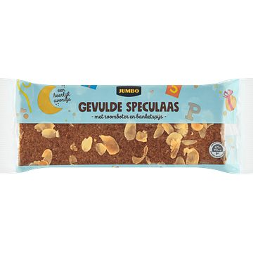 Foto van Jumbo gevulde speculaas met roomboter en banketspijs 275g