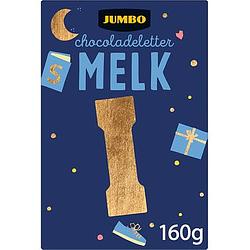 Foto van Jumbo chocoladeletter melk i 160g aanbieding bij jumbo | 2 voor 4.50