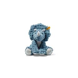 Foto van Steiff knuffel soft cuddly friends triceratops dixi, petroleumblauw