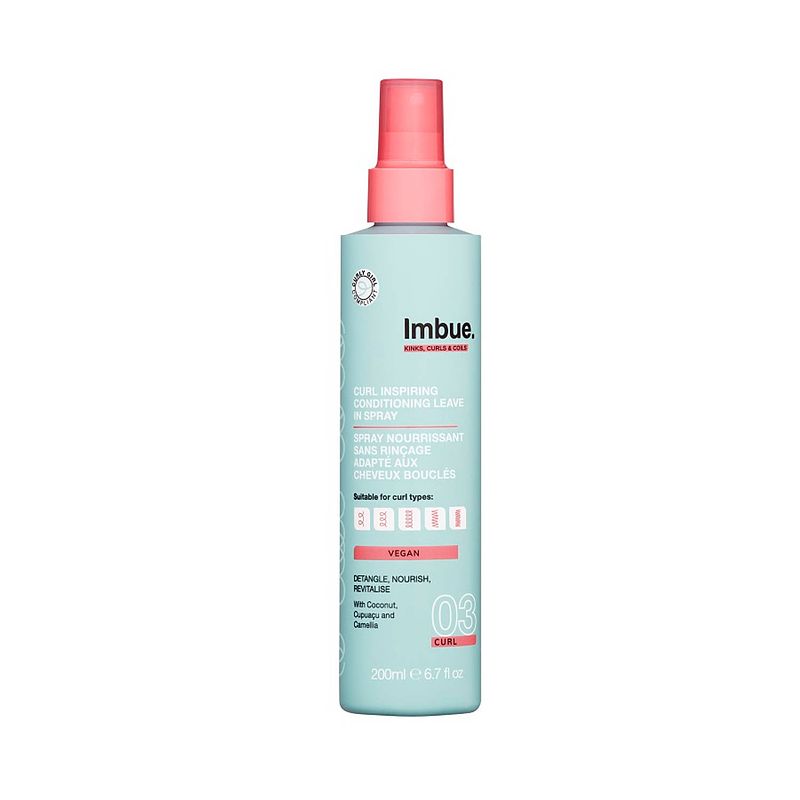 Foto van Imbue. curl - inspiring conditioning leave in spray - 200 ml