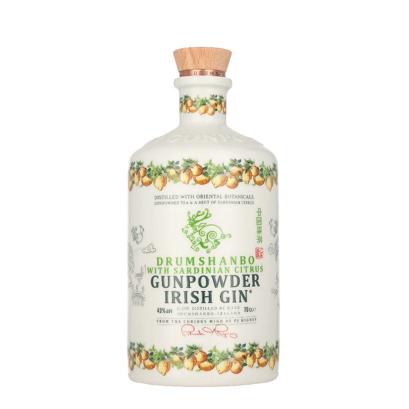 Foto van Drumshanbo gunpowder sardinian citrus ceramic 70cl gin