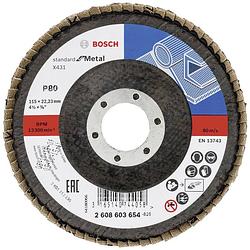 Foto van Bosch accessories 2608603654 x431 lamellenschijf diameter 115 mm boordiameter 22.33 mm staal 1 stuk(s)