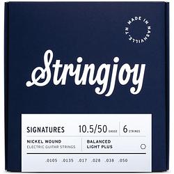 Foto van Stringjoy signatures 6s balanced super light plus 10.5-50 snarenset voor elektrische gitaar