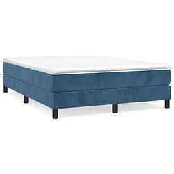 Foto van The living store boxspring bed - fluweel - pocketvering - middelharde ondersteuning - huidvriendelijk - multiplex