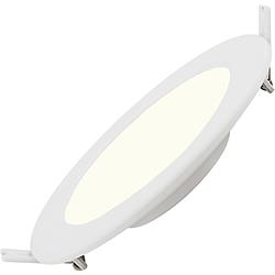 Foto van Led downlight slim pro - aigi - inbouw rond 16w - natuurlijk wit 4000k - mat wit - kunststof - ø170mm