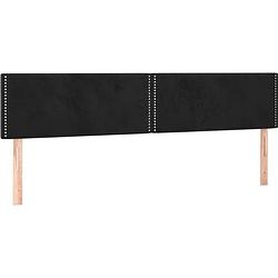 Foto van The living store boxspringbed - bed (203x180x78/88 cm) - zacht fluweel