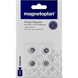 Foto van Magnetoplan magneet acryl (ø) 20 mm transparant 4 stuk(s) 1681020