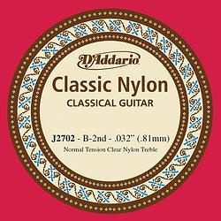 Foto van D'saddario j2702 nylon b-snaar normale spanning