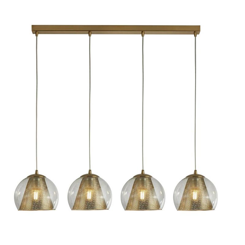 Foto van Bohemian hanglamp - bussandri exclusive - metaal - bohemian - e27 - l: 84cm - voor binnen - woonkamer - eetkamer - bruin