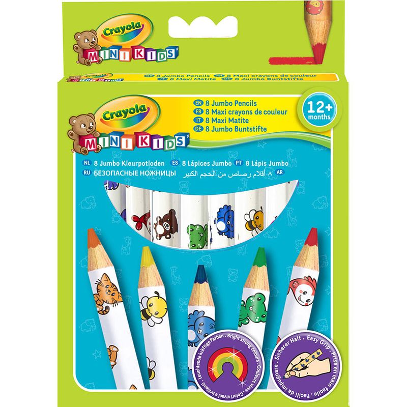 Foto van Crayola mini kids dikke kleurpotloden - 8 stuks