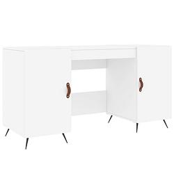 Foto van The living store bureau - elegant charme - bureau - 140 x 50 x 75 cm - wit