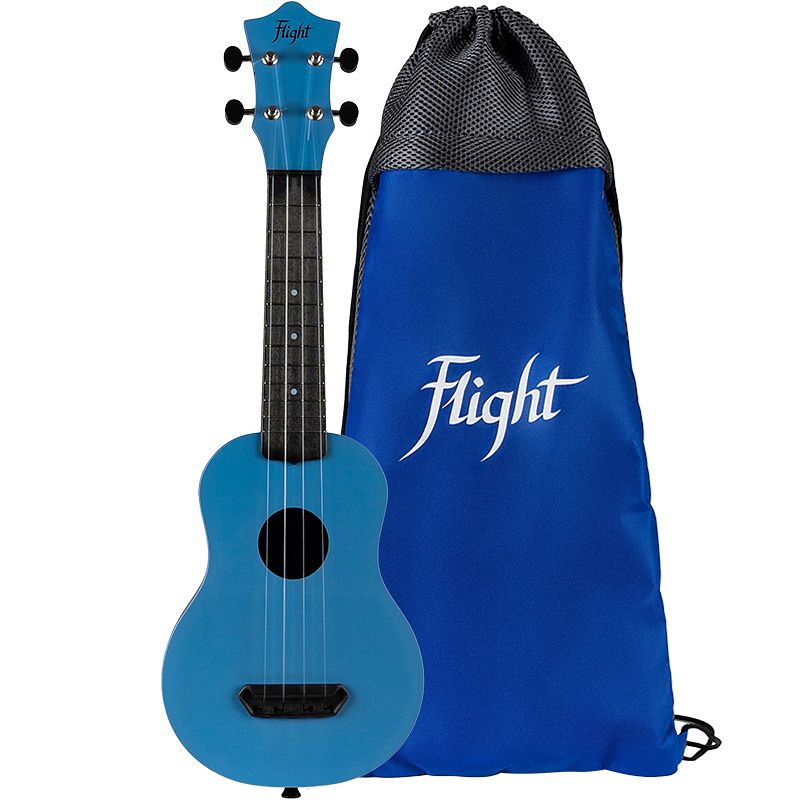 Foto van Flight ultra travel series uts-35 lake kunststof sopraan ukelele met hoes