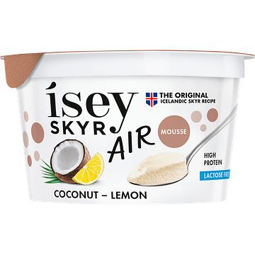 Foto van Isey skyr coconut lemon air mousse 125 g bij jumbo