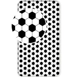 Foto van Voetbal hoeslaken corner - eenpersoons - 90 x 200 cm - katoen