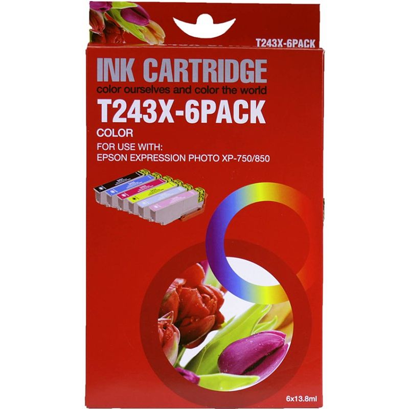 Foto van Huismerk epson 24xl multipack zwart en kleur zwart en kleur cartridge