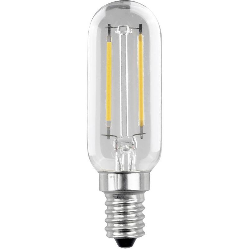 Foto van Müller-licht 401070 led-lamp energielabel f (a - g) e14 ballon 2.5 w = 25 w warmwit (ø x h) 25 mm x 82 mm 1 stuk(s)