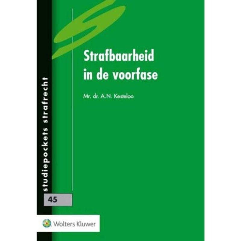 Foto van Strafbaarheid in de voorfase - studiepoc