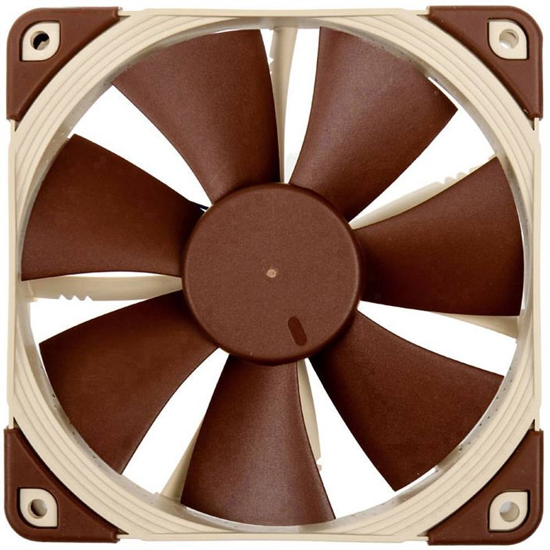 Foto van Noctua nf-f12 5v cpu-koellichaam met ventilator bruin, beige (b x h x d) 120 x 120 x 25 mm