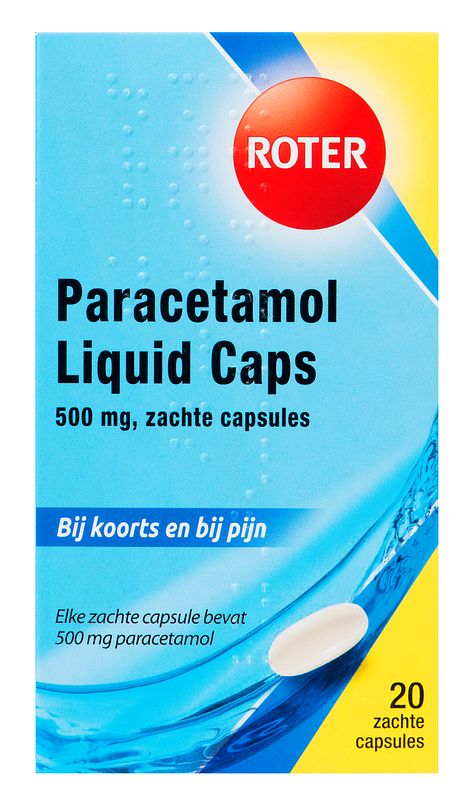 Foto van Roter paracetamol 500mg liquid caps