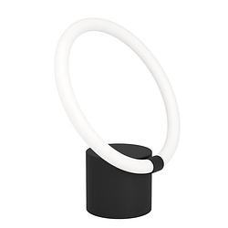 Foto van Eglo caranacoa tafellamp - led - 26 cm - zwart/wit