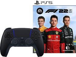 Foto van F1 22 ps5 + sony playstation 5 dualsense midnight black