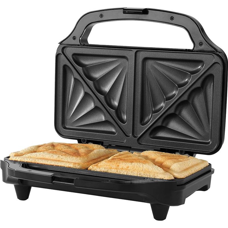 Foto van Petra xl tosti apparaat - voor twee xxl tosti'ss - anti-aanbaklaag