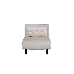 Foto van Vicky slaapbank ,fauteuil velours beige.