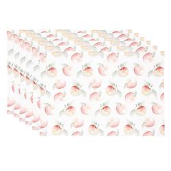 Foto van Haes deco - set van 6 placemats - 48x33 cm - 100% katoen - apple yard