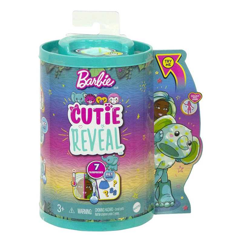 Foto van Mattel cutie reveal chelsea pop series olifant