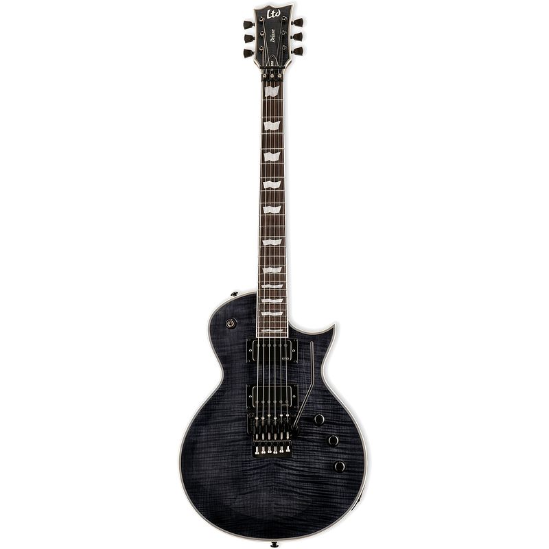 Foto van Esp ltd deluxe ec-1000fr see thru black elektrische gitaar