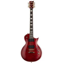Foto van Esp ltd deluxe ec-1000t ctm see thru black cherry elektrische gitaar met chambered full thickness body