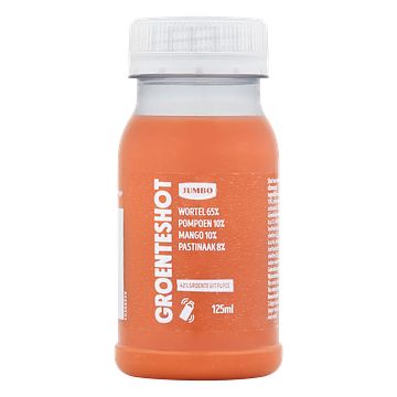 Foto van Jumbo groenteshot wortel pompoen mango pastinaak 125ml