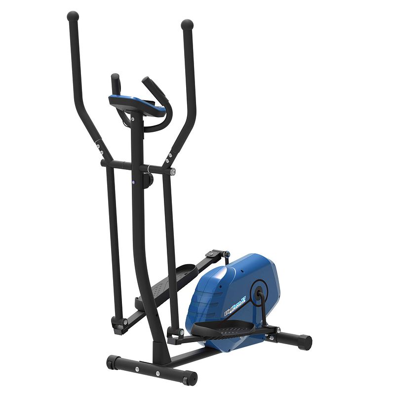 Foto van Turbotronic st-x7 crosstrainer - fitness hometrainer - zwart/blauw