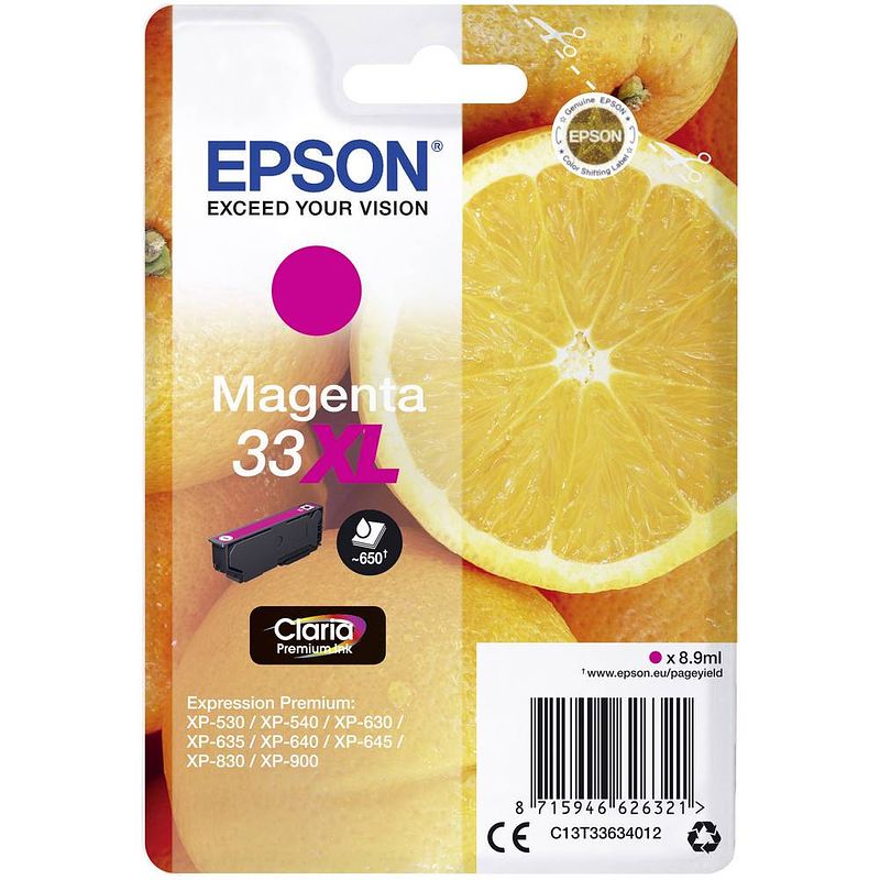 Foto van Epson cartridge 33 (t3363) magenta