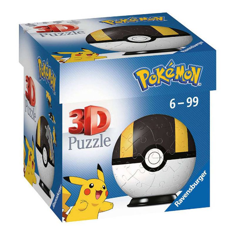 Foto van 3d ball puzzles 54 stukjes - hyper ball / pokémon