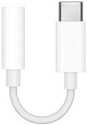 Foto van Apple usb-c naar 3,5 mm jack adapter telefonie accessoire wit