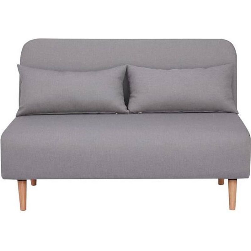 Foto van Bz bank 2 plaatsen - scandinavische grijze stijl - l 130 x d 90 x 81 cm - deplo