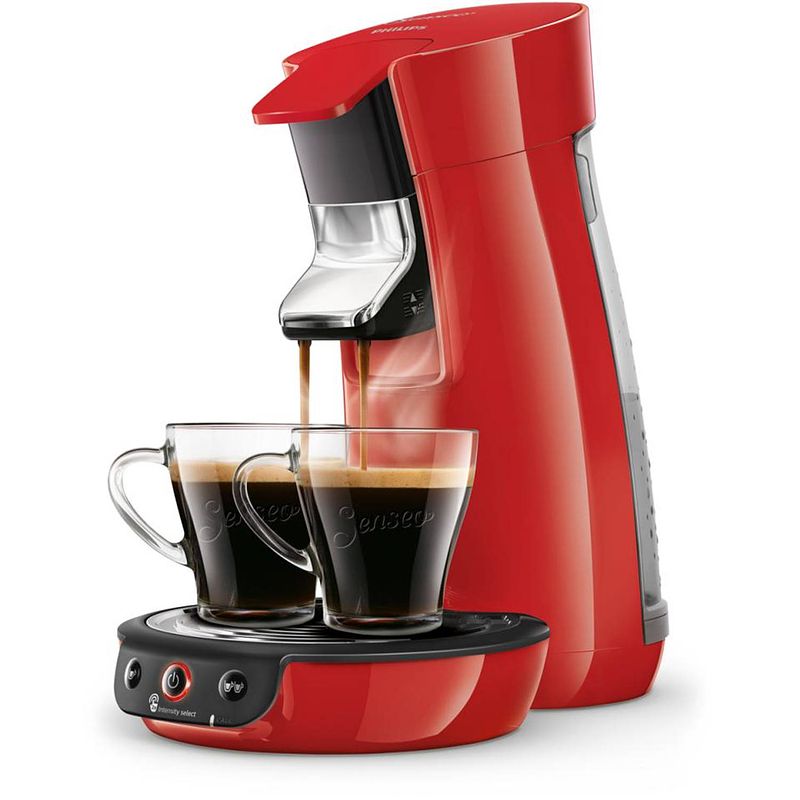 Foto van Philips senseo® viva café koffiepadmachine hd6563/80 - rood