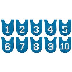 Foto van Achoka sport hesjes blauw met cijfers, 10st.