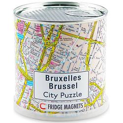 Foto van City puzzle magneetpuzzel brussel 100 stukjes