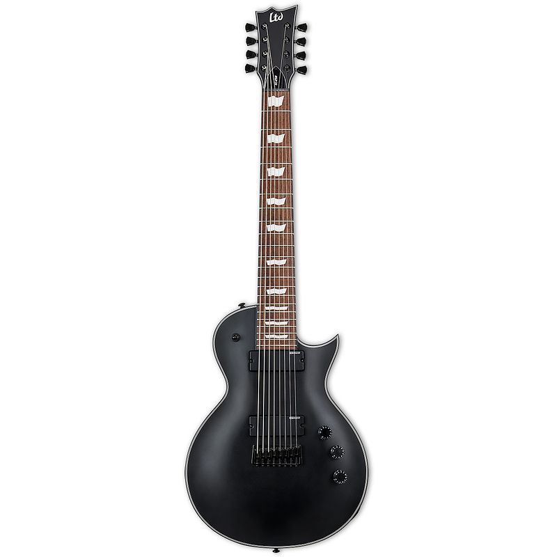 Foto van Esp ltd ec-258 black satin 8-snarige elektrische gitaar