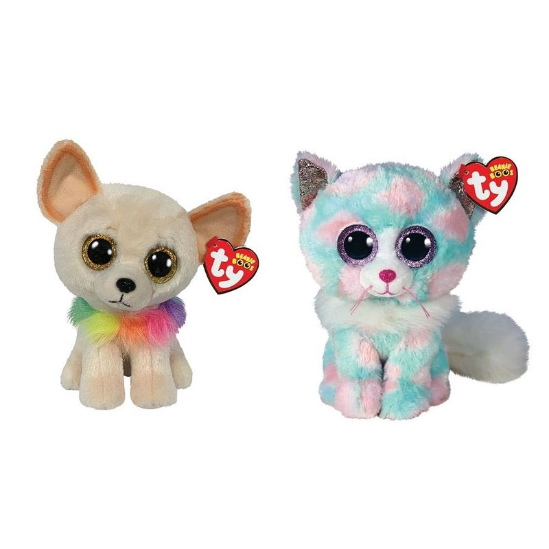 Foto van Ty - knuffel - beanie boo's - chewey chihuahua & opal cat